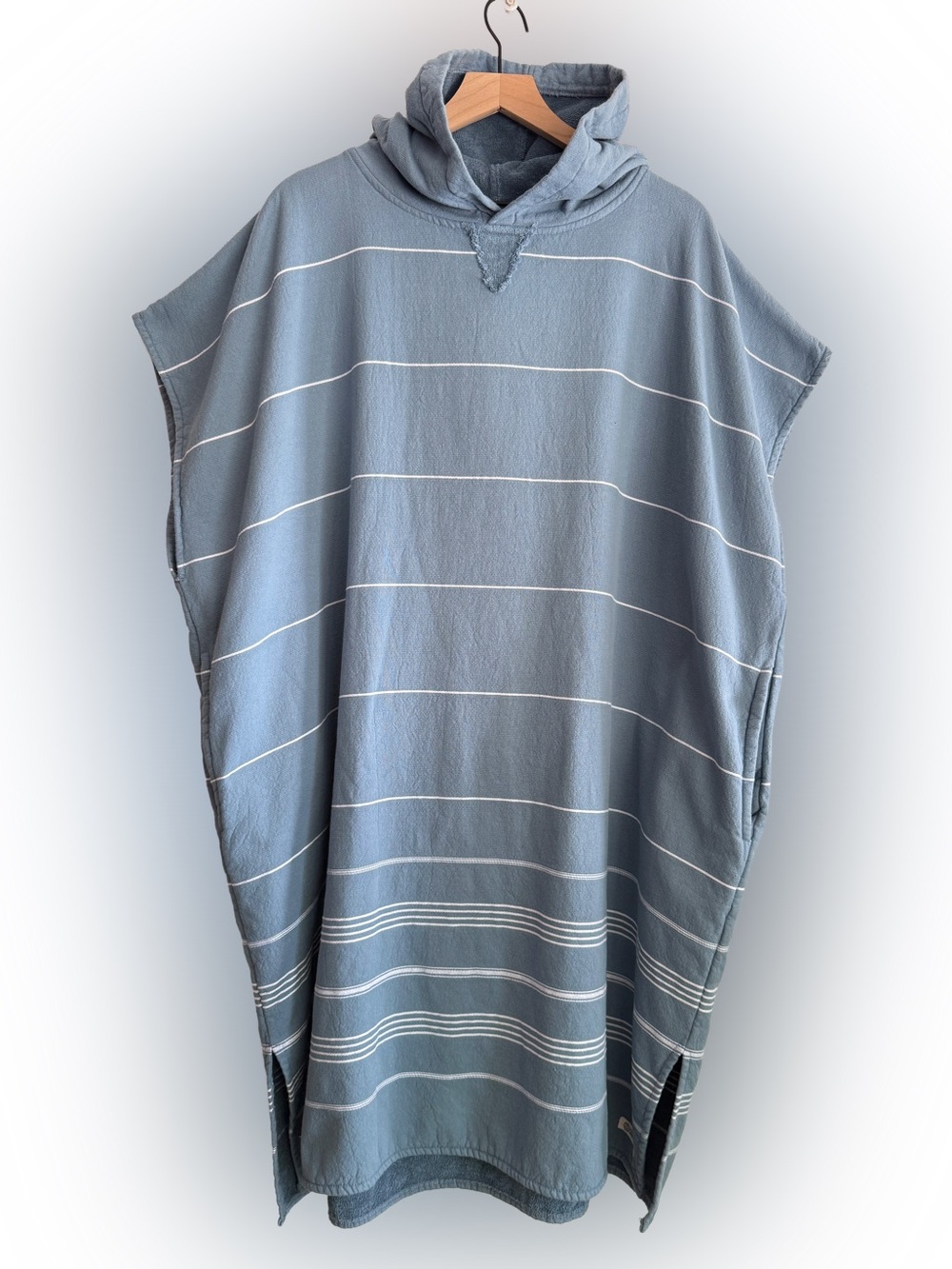 Sand Cloud Turkish Cotton Hooded Towel Coverup Beach Pool Unisex One Size Blue